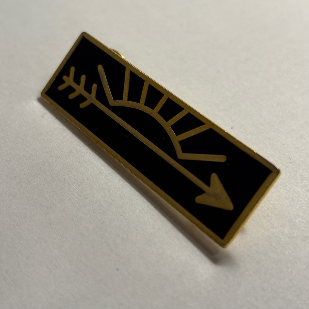 Vintage Boy Scouts of America BSA Arrow of Light Pin - Black Enamel & Gold Tone